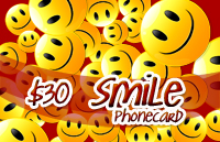 Smile Phone Card $30